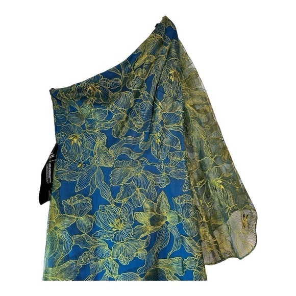 JS Collections Asymmetric Embroidered Evening Dress NWT - Picture 6 of 7